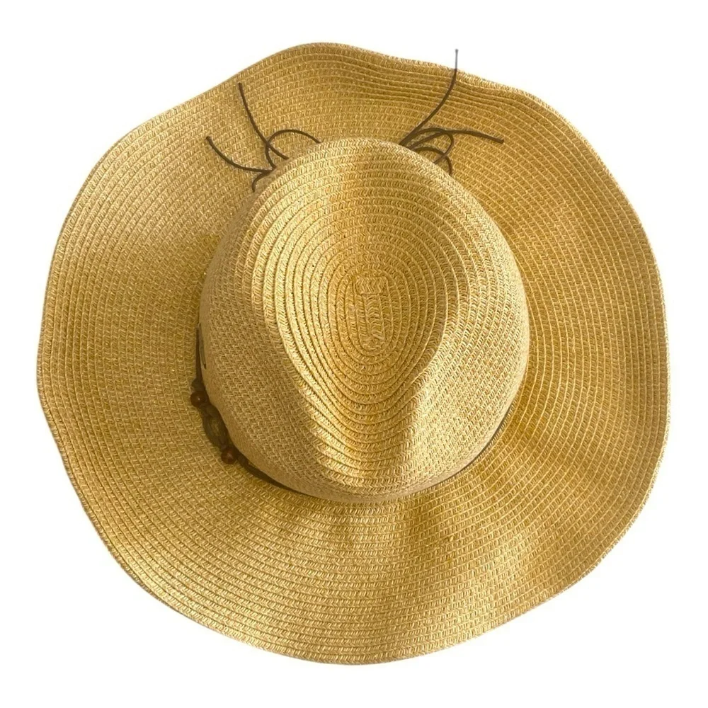 Sun ‘N’ Sand Stylish Tan Straw Hat, Summer, Festivals, Vacation, Beach